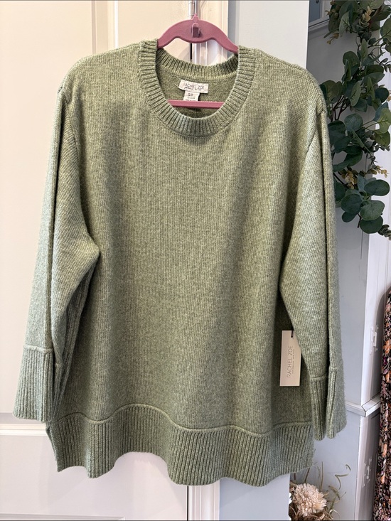 Rachel Zoe Tops - Rachel Zoe Sage Green Crewneck Sweater